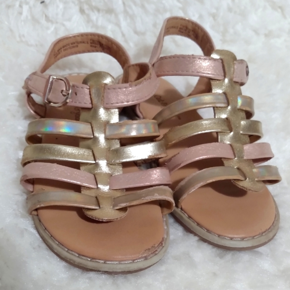 Cat and jack girls 9 velcro sandals